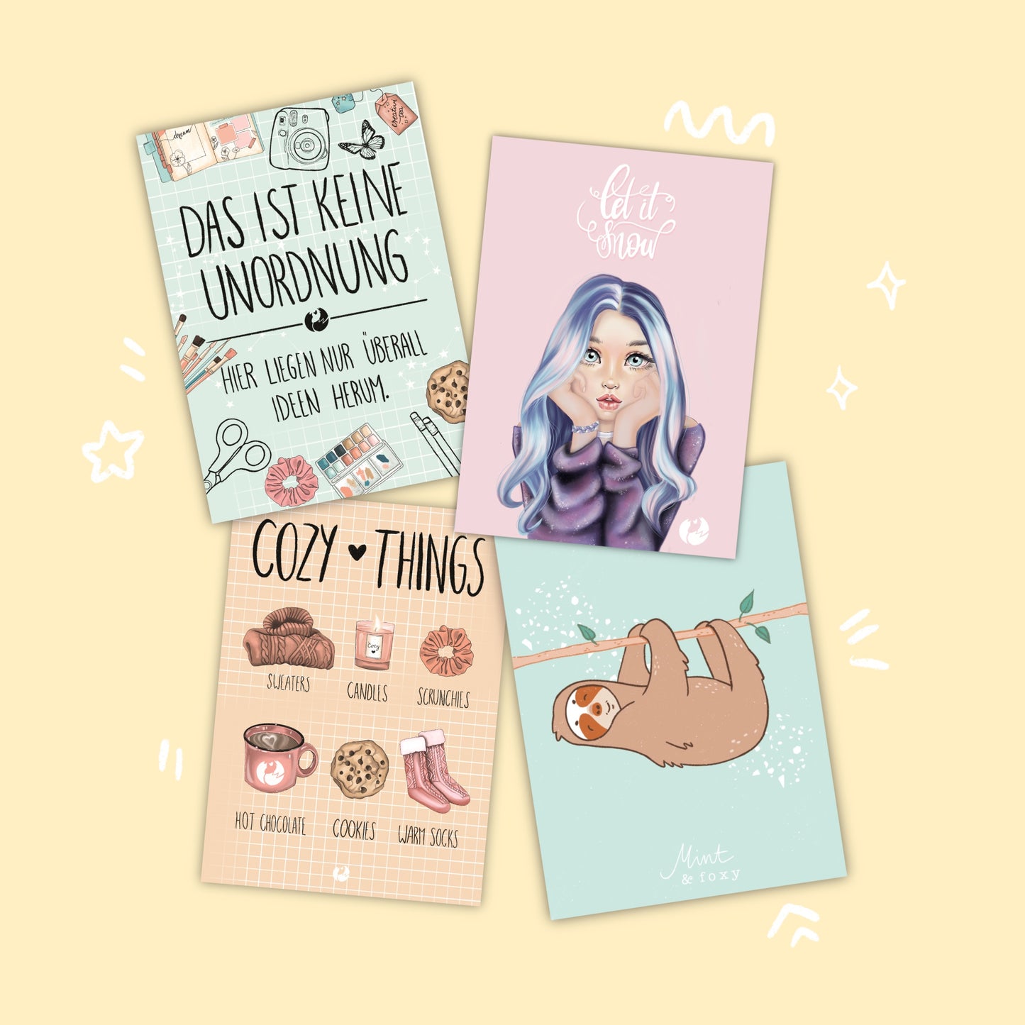 Foxy Grußkarten-Set