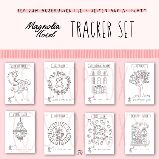 Magnolia Hotel Tracker-Set (zum ausdrucken)